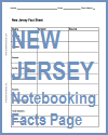 New Jersey Notebooking Facts Page