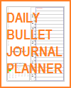Free Printable Daily Bullet Journal Planner