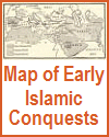 Map of Islamic Conquests, 632-750 C.E.