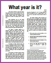 What year is it? Worksheet for High School History Students