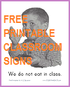 Printable Classroom Rules Signs for Assorted Grade Levels