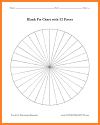 Blank Pie Chart with 32 Pieces