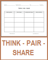 Think, Pair, Share Worksheet