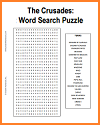 Crusades Word Search Puzzle