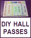 DIY Classroom Hall Passes