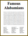 Famous Alabamians Word Search Puzzle