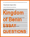 Kingdom of Benin Writing Exercises