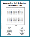 Japan and the Meiji Restoration Word Search Puzzle