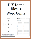 DIY Letter Blocks Word Game