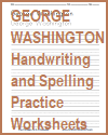George Washington Handwriting Practice Worksheets