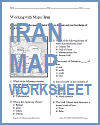 Iran Map Worksheet