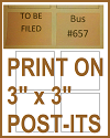 Templates and Directions for Printing on 3" x 3" Post-its