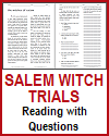 Witches of Salem Reading with Questions