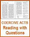 Coercive Acts Reading with Questions