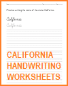 California Handwriting Practice Worksheets