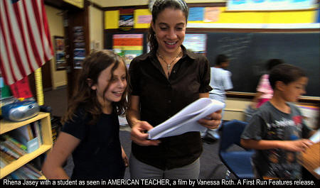 American Teacher Documentary (2011) - Rhena Jasey with a student.