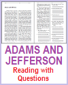 Adams and Jefferson Reading with Questions