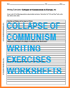 Collapse of Communism Writing Exercises Worksheets