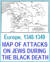 Map of Attacks Against Jews During the Bubonic Plague
