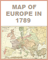 Political Map of Europe in 1789