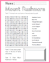 Mount Rushmore Worksheets and Pictures