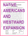Native Americans and Westward Expansion Word Search Puzzle