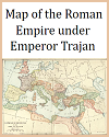 Map of the Roman Empire under Emperor Trajan
