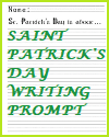 St. Patrick's Day Writing Prompt; Grades 1-3