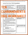 Ten Commandments DBQ Worksheet