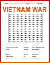 Limits of Power: Vietnam War Word Search Puzzle