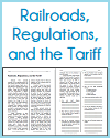 Railroads, Regulations, and the Tariff Reading with Questions