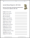 ABC Order: Ancient Roman Emperors