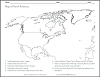 Blank Outline North America Map Worksheet