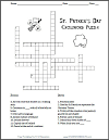 Saint Patrick's Day Crossword; Grades 4-12