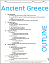Ancient Greece History Outline