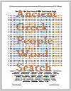 Word Search Puzzle - The Glory That Was Greece - Major Greek People