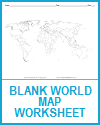 Blank Outline World Map Worksheet