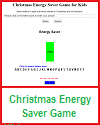 Interactive Christmas Energy Saver Game for Grades 1-6