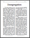 Desegregation Reading with Questions