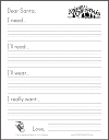 Letter to Santa Claus Template for Grades K-2