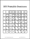 Printable Dominoes Game Pieces