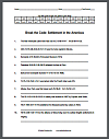 Settlement in the Americas Decipher-the-Code Puzzle Worksheet