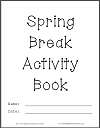 DIY Spring Break Activity Book Cover