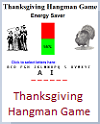 Interactive Thanksgiving Hangman-style Energy Saver Game (Grades 2-6)