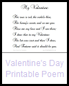 Valentine's Day Printable Poem