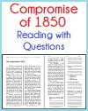 Compromise of 1850 Reading with Questions