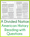 A Divided Nation Reading with Questions