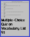 Interactive Multiple-choice Quiz on Terms 9.1