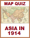 Asia in 1914 Interactive Map Quiz with 8 Questions