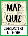 Interactive Map Quiz on the Acquisitions of France's Louis XIV